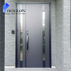 Modern tasarlanmış giriş zırhlı ön kapılar ev Villa çelik malzeme üreticileri tarafından güvenle - Product Image 1