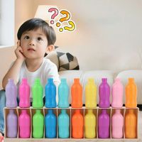 Jeu de mémoire éducatif en plastique écologique pour enfants et adultes, avec bouteilles colorées, idéal pour les fêtes en famille, un apprentissage ludique et unique
