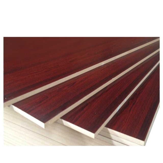 Melamine Paper Laminated MDF Wood Grain Melamine Faced MDF