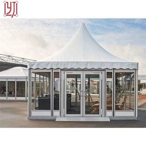 Large Outdoor Wedding Church Marquee Tent Aluminum <b>Frame</b> PVC Glass Wall Pagoda Tent 5x5 <b>8x8</b> 10x10 - Product Image 4