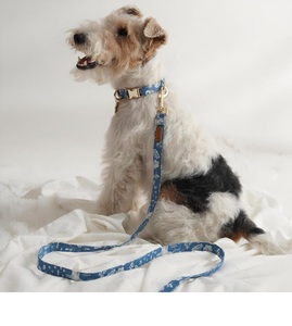 M Size Luxury Premium Durable Soft Breathable Cotton Pet <b>Collar</b> Buckle Closure Comfortable Stylish Modern Elegant Adjustable - Product Image 3