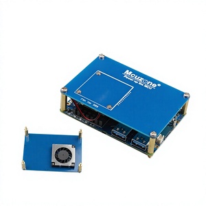 Ventilateur pour R5S,R6S,R6C,3507, ventilateur turbo avec 2 radiateurs, même taille que NanoPi R5S PCBA,RK3568 Debian Ubuntu openwrt - Product Image 1