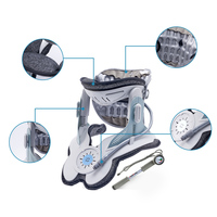 Dispositivo de Tracción Cervical para Fisioterapia, Quiropráctica, Estirador de Cuello Ortopédico Ajustable para Uso en Casa y Clínica