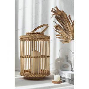 Lanternes en <span class=keywords><strong>osier</strong></span> et rotin bambou, design personnalisé, pour l'intérieur, bougie à suspendre avec poignée, décoration pour la maison, pièces - Product Image 3