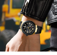 Jam Tangan Baru CURREN 8471 Bisnis Pria Kasual Arloji Stainless Steel Jarum Bercahaya Kalender Jam Klasik Tahan Air