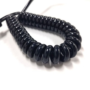 Câble d'alimentation AC à 2 broches, norme européenne Cee 7/17, prise Schuko, câble spiralé, câble rétractable en <span class=keywords><strong>spirale</strong></span>, rallonge pour appareil - Product Image 4