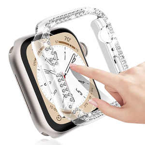 Couverture pare-chocs de montre étincelle 40mm 41mm filles mode diamant étui de <span class=keywords><strong>protection</strong></span> pour <span class=keywords><strong>Apple</strong></span> <span class=keywords><strong>Watch</strong></span> série <span class=keywords><strong>6</strong></span> 7 Se 8 9 <span class=keywords><strong>44mm</strong></span> 45mm - Product Image 3