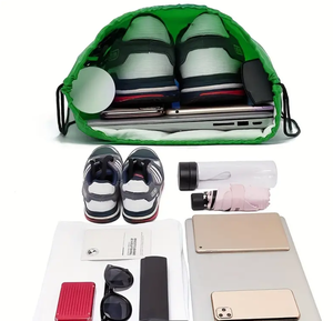 Sac à dos pour ordinateur portable imperméable de sport de voyage de gym OEM d'usine cadeau avec cordon de serrage en polyester 210D avec logo personnalisé - Product Image 4