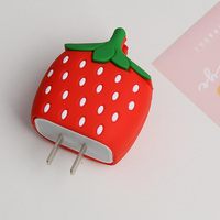Housse de protection pour chargeur USB-C 20W pour iPhone, design de dessin animé mignon personnalisé, protection du câble, étui de protection pour fil