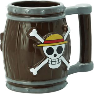 ABYSTYLE One Piece Straw Hat Jolly Roger 3D Ceramic Coffee <strong>Mug</strong> 12 oz Lightweight <strong>Anime</strong> Design Collectible Gift for Tea &amp; Coffee - Product Image 4