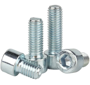 Grade 12.9 DIN912 High Tensile Steel Bolts Hex Socket Cap <b>Screws</b> M2 M3 <b>M4</b> M5 M6 M8 M10 Zinc Plated Plain Finish Allen Head Bolts - Product Image 1