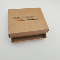 Emballage cadeau en papier kraft personnalisé, boîte en papier brun avec couvercle