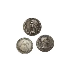 Retro Coin Crafts Copper Glosted Silver Roman Coin Coin Toys