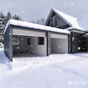 Unités de stockage <span class=keywords><strong>automobile</strong></span> en acier pour deux voitures, au design moderne et aux dimensions 10'x20' et 10'x25' - Product Image 2