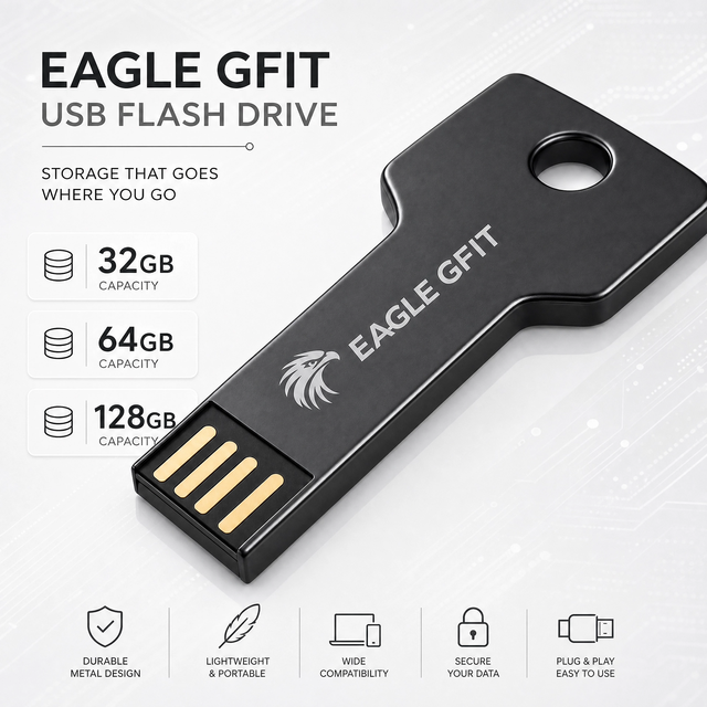 Custom Logo New Mini Aluminum USB 2.0/3.0 Encrypted Flash Drive with 2GB-128GB Storage