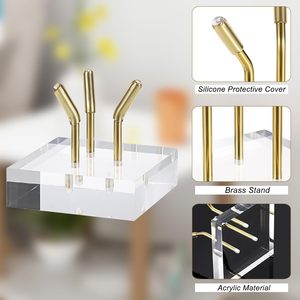 Yageli <span class=keywords><strong>chevalet</strong></span> de présentoir de bras en métal doré avec base en acrylique petit support de <span class=keywords><strong>chevalet</strong></span> d'affichage - Product Image 5