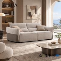 Canapé Lounge Nordique pour Appartement, Villa, Hall d'Hôtel - Mobilier d'Accueil avec Coussins Moelleux
