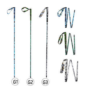 Bastones de Trekking Plegables Okhealing de Fibra de Carbono, Ligeros, con Diseño de Camuflaje, para Senderismo y Excursionismo - Product Image 4