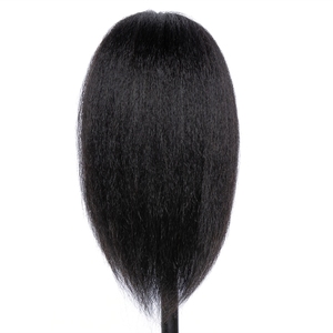 Serre-tête <span class=keywords><strong>de</strong></span> poupée en cosmétologie à 100% cheveux naturels, coiffure <span class=keywords><strong>de</strong></span> Salon africain et américain pour tressage, formation afro, Mannequin, bon marché - Product Image 4