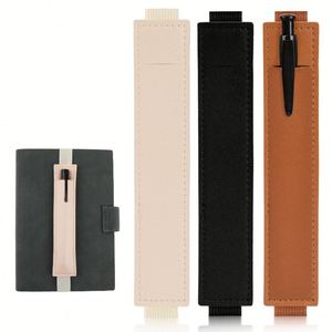 Banda Elástica Ajustable, Porta Lápices Desmontable para Diario, Funda de Cuero PU para Bolígrafos, para Archivadores y Libros - Product Image 4