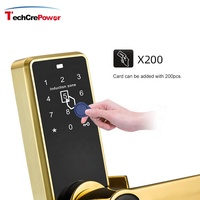 Serrure de porte électronique Offre Spéciale, à induction de mot de passe intelligente, en acrylique, carte RFID pour maison, verrouillage de porte