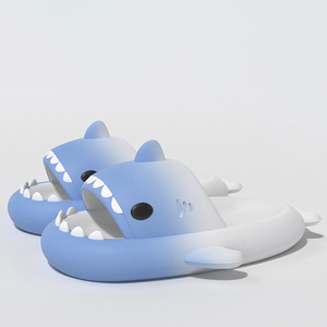 2025 New Fashion Spring Summer Breathable Light Weight Anti-Slip Cute Cartoon Gradient Color <strong>Shark</strong> for EVA <strong>Slides</strong> - Product Image 4