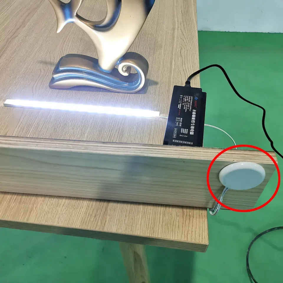 Kablosuz dokunmatik sensör anahtarı penetrable 3cm Led ışık karartma denetleyici deliksiz yuvarlak dokunmatik sensör kontrol anahtarı led dimmer
