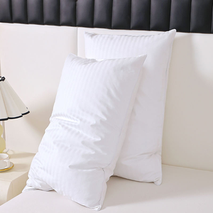 Oreillers de lit de collection hôtelière personnalisés, alternative au duvet de plumes <span class=keywords><strong>d</strong></span>'<span class=keywords><strong>oie</strong></span>, avec <span class=keywords><strong>taie</strong></span> <span class=keywords><strong>d</strong></span>'<span class=keywords><strong>oreiller</strong></span> en coton pour dormir - Product Image 1