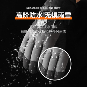 Gants de cyclisme d'hiver doublés de polaire épais pour femmes Compatibilité avec écran tactile Gants de <span class=keywords><strong>ski</strong></span> pour hommes pour le snowboard Résistant au froid - Product Image 2