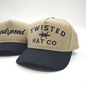 Gorras de Béisbol Personalizadas de Algodón Popelín con Visera Curva, 6 Paneles, 2 Tonos de Color, con Logotipo Bordado a Mano, Diseño de Frutas, Ajustables - Product Image 5