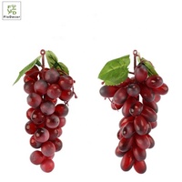 Vente en gros de raisins artificiels en PU bon marché, fruits décoratifs pour centre de table, parfaits pour mariage, Noël, fête à domicile, décoration de salle d'exposition