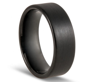 Nhẫn Đeo Tay Thời Trang Thiết Kế Màu Đen 6Mm 8Mm 10Mm Trang Sức Nam Nhẫn Cacbua Thép Vonfram - Product Image 2