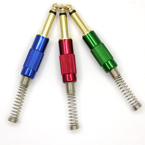 Audio Video <b>Plug</b> 6.35mm Panel Mount 2 Pins Microphone Connector For Audio <b>Speaker</b> - Product Image 2