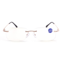 Lunettes de lecture sans monture, multifocales, photochromiques, anti-lumière bleue, haute définition, à changement de couleur pour presbytie
