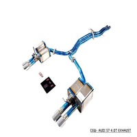 Silencieux d'échappement Catback en titane avec contrôle de soupape gestuelle pour Audi S6 S7 4.0T 2013 +.