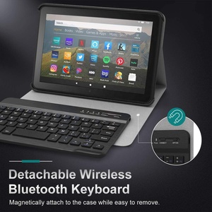 MoKo — étui de clavier amovible intelligent sans fil, Ultra-fin, pour <span class=keywords><strong>Kindle</strong></span> Fire HD 8/Fire HD 8 Plus 2020 - Product Image 2