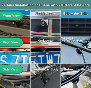 Greenyi AHD 1080p sao lưu máy ảnh màn hình đài phát thanh đầu đơn vị đảo ngược phía sau/phía trước/bên xem máy ảnh 6 cái, có thể điều chỉnh Fisheye ống kính - Product Image 5