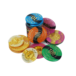 Jetons de poker en acrylique de casino anti-faux UV 40 45 <span class=keywords><strong>50</strong></span> 55mm jetons ronds Rfid avec logo personnalisé valeur pour tournoi de poker - Product Image 1