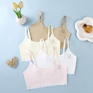 Sujetador Deportivo Ajustable con Tirantes para Niñas, Sin Varillas, Color Sólido, para Estudiantes <span class=keywords><strong>de</strong></span> Primaria y <span class=keywords><strong>Secundaria</strong></span>, Primera Etapa <span class=keywords><strong>de</strong></span> Pubertad, Verano - Product Image 6