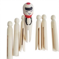 Lot de poupées en bois naturel non finies, écologiques, polies, pour peinture DIY, outils éducatifs, logo personnalisé