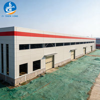 Bâtiment d'entrepôt en structure métallique préfabriquée galvanisée, kits de construction métallique pour un assemblage facile et un stockage pratique