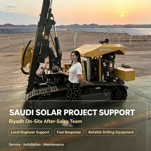 APCOM Impianto di Perforazione Solare per Pali Fotovoltaici, Macchina Perforatrice Cingolata per Fondazioni Solari in Arabia Saudita - Product Image 2