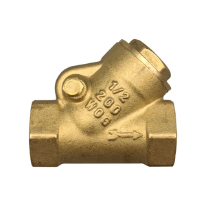 Npt/BSP nữ chủ đề Brass Y loại <span class=keywords><strong>Swing</strong></span> kiểm tra Van hướng dẫn sử dụng điện một cách backflow preventer cho nước phương tiện truyền thông - Product Image 1