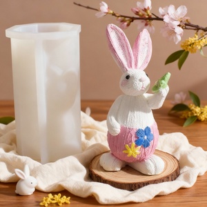 Carrot-hugging for Scented Wax Candle Eco-Friendly Reusable Silicone Mold Resin DIY Woven <b>Small</b> for Plaster <b>Ornament</b> - Product Image 1