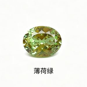 Piedra Suelta de Zafiro Ovalado Cultivado en Laboratorio Guangzhou Zuanyang, Verde Paraíba Azulado, 4x6-8x10mm - Product Image 4