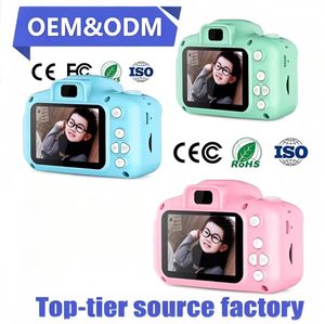 <span class=keywords><strong>Appareil</strong></span> <span class=keywords><strong>photo</strong></span> pour enfants X2 HD 1080p Mini SLR avec capteur CMOS, mémoire intégrée MicroSD 32 Go, MP3, grand angle 120°, écran en silicone 2,4 pouces - Cadeau jouet - Product Image 1