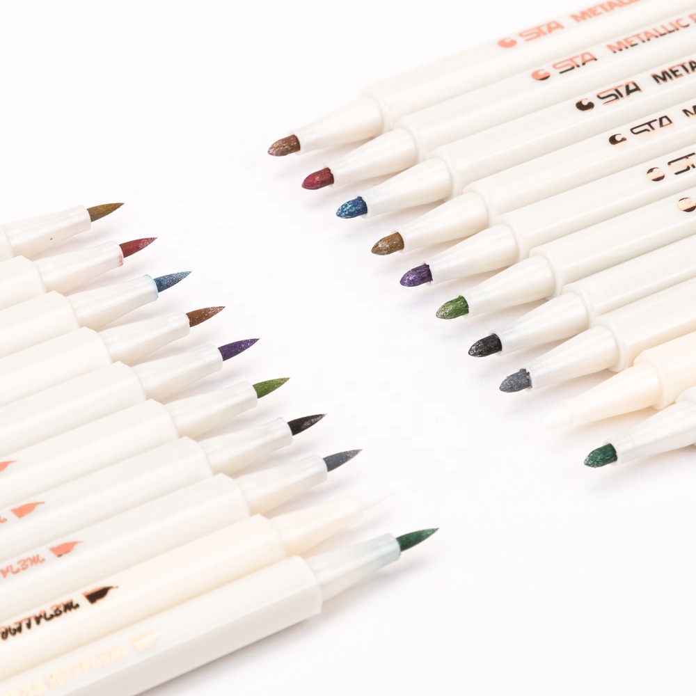 Горячая распродажа Amazon, DIY стекло/фотоальбом/использование пули, 10 металлических цветов, перманентный маркер для рисования