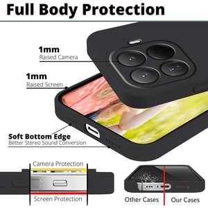 Funda de Silicona para Xiao mi 15T Pro, Resistente a Impactos, Negra, Delgada, para 15T Pro - Product Image 6