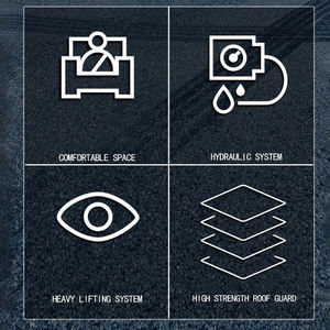 Carretilla elevadora 4WD de 3,5 toneladas aprobada por CE EPA Euro 5 ISO con potencia diésel para carretera al aire libre 4X4 4 ruedas motrices todo terreno áspero carretilla elevadora - Product Image 4