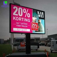 Écran LED de publicité commerciale extérieure Full HD P5 P6 IP65 Panneau d'affichage les espaces publics extérieurs Street Pole